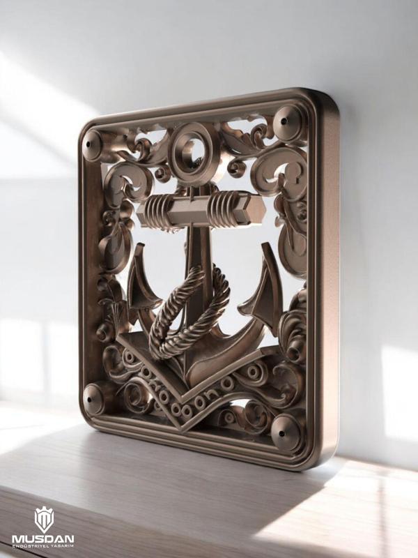 Decorative Anchor Wall Panel Nautical Ornament for 3D Printing