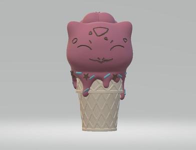 CartoonConeCharacter 3D printable model