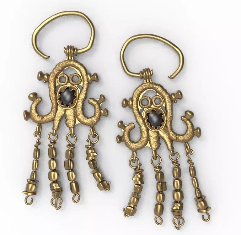 slavic earrings permian style