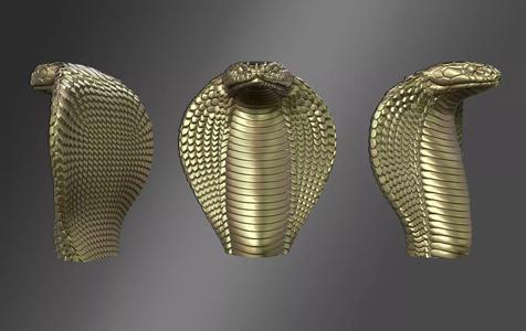 Cobra three gold snakes