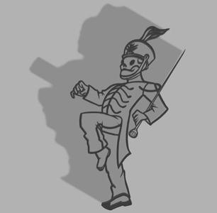 Poster Lineart Pepe MCR The Black Parade