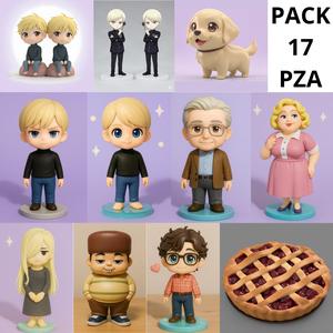pack 17 figures of the anime migi to dali