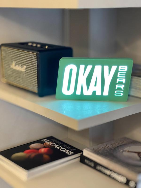 Okay Bears Logo Sign