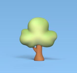 Tree Cloud Shape