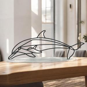 Dolphin Line Art - Desktop Line Art