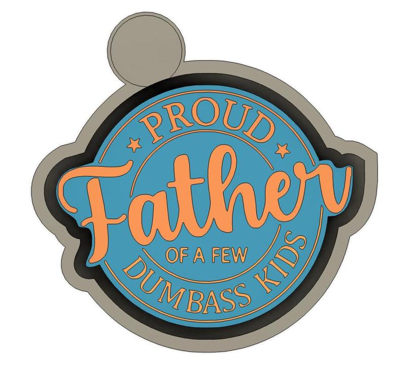 Car Freshie Molds Proud Father Silicone Housing