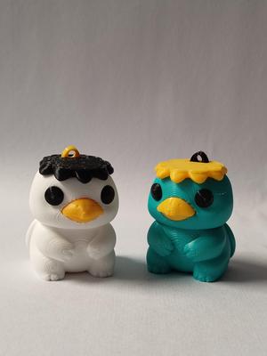 🌿 Flexi Chibi Kappa – STL Pack | Print-in-Place + Print-in-Parts + Keychain Edition