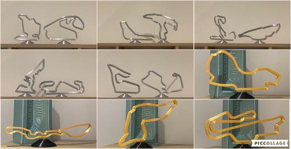31 FORMULA 1 TROPHY MODELS - 31 F1 TRACKS (2018-2022)