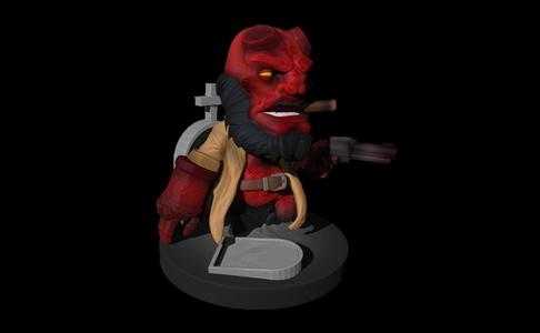 Hellboy - FanArt - 3D Sculpt - Fbx-Stl-OBJ 3D print model