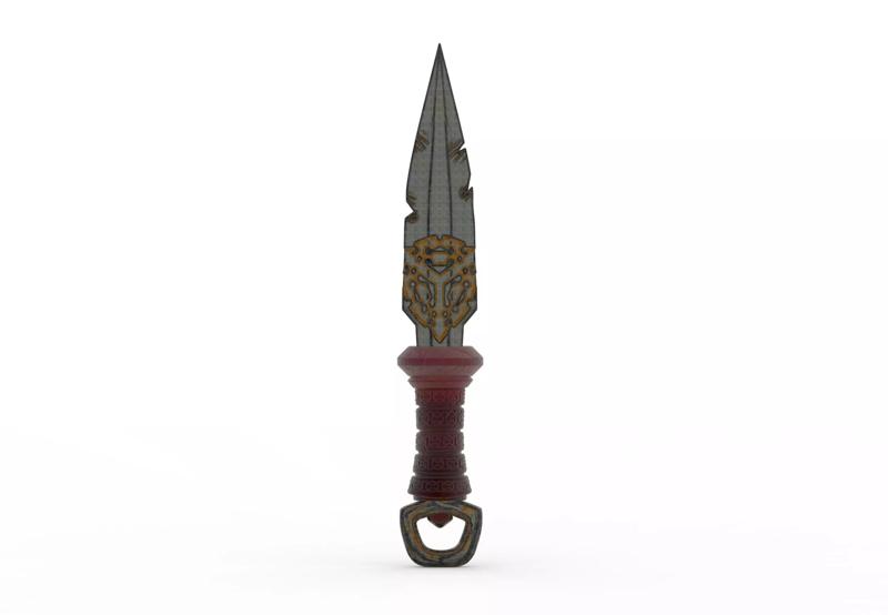 3D hand knife 3D printable model