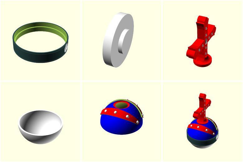 Super estourballe, pokeball holy hand grenade of Antioch, split in part