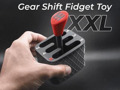 Gear Shift Fidget Toy XXL - Print In Place