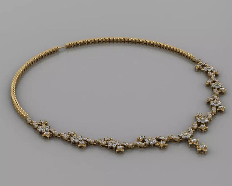 Cut Diamond Nacklace