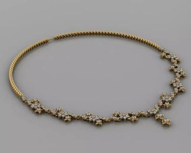 Cut Diamond Nacklace