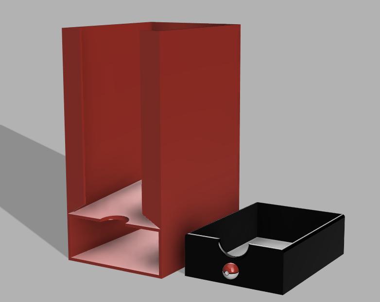 SleeveStash Mini - Soft Sleeve Dispenser with Drawer & Pokéball Pull