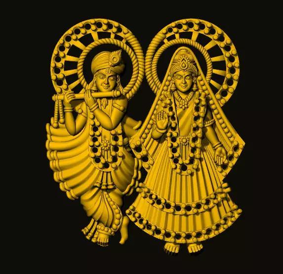 new south Radha krishna pendent