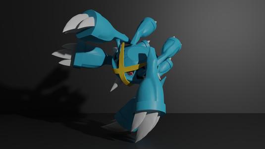 Mega Metagross pokemon 3D print model
