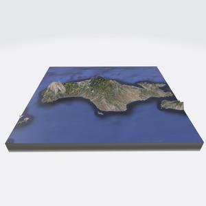 🏝️ Samos (Greece)  3D Map