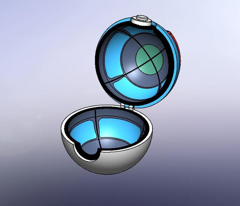 The Great ball, Pokeball(Cosplay Prop w/Stand), Snaps Together