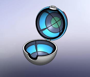 The Great ball, Pokeball(Cosplay Prop w/Stand), Snaps Together