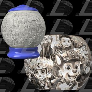 POW PATROL SPHERICAL NIGHT LIGHT LITHOPHANE