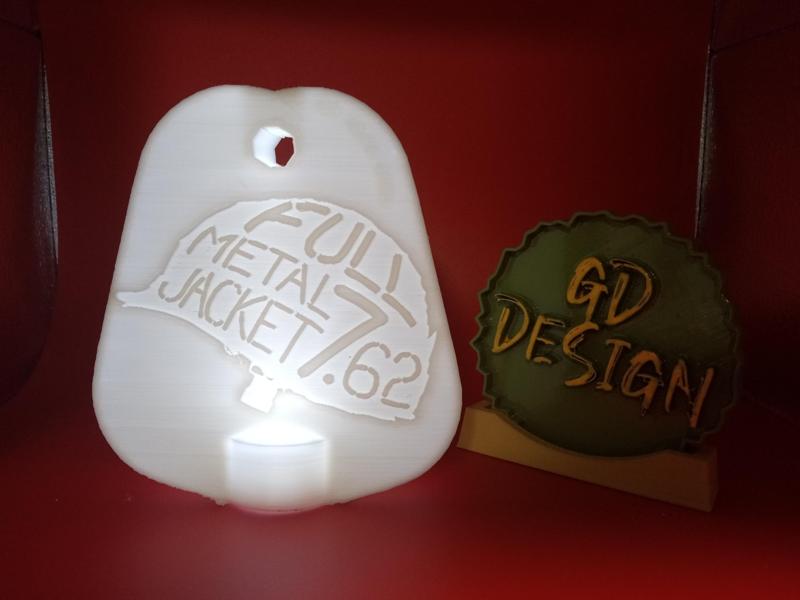 Full Metal Jacket Dogtag Light