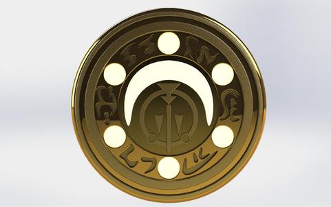 Medallion of Time (Prince of Persia Warrior Within Engraved)