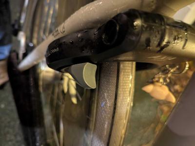 AXA bike lock button