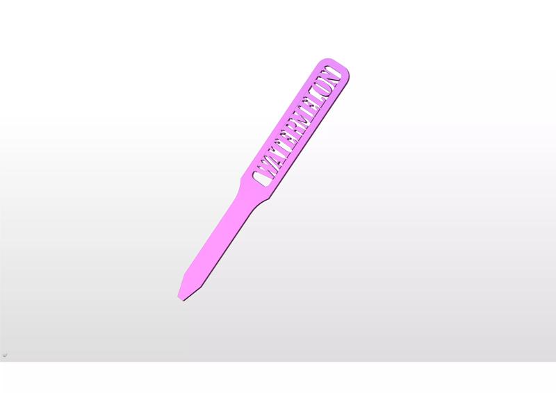 3D Printed Garden Marker for WATERMELON Plants