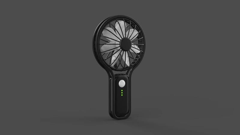 Handheld fan nurbs