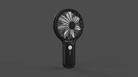 Handheld fan nurbs