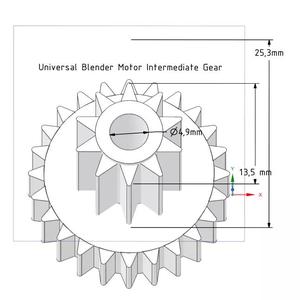EDIT CREATION UNIVERSAL BLENDER MOTOR INTERMEDIATE GEAR