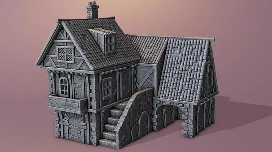 Extensive collection of medieval houses