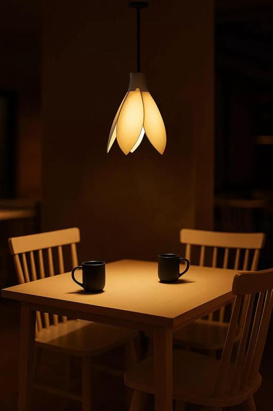 Hanging light inspired from a flower