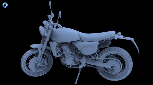 Fantic Caballero 500 Scrambler for 3d print