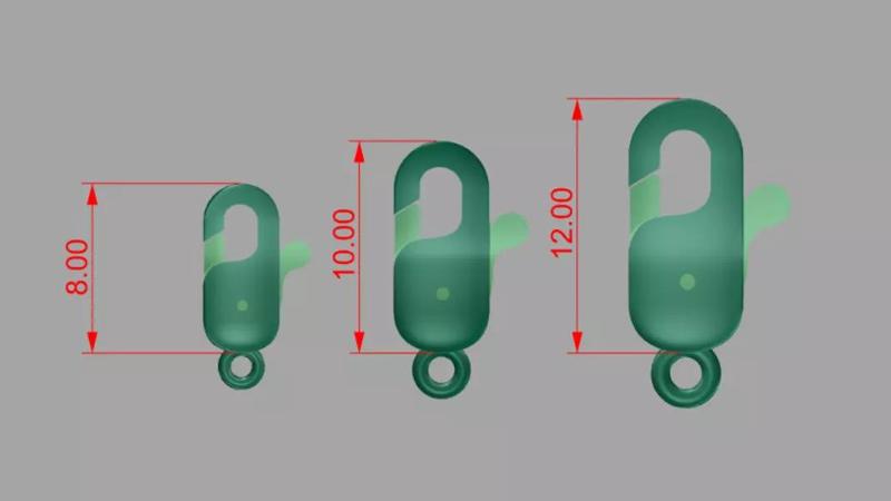 Bracelet Lock  clasp set of gold plated connectors