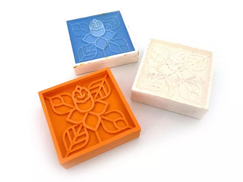 Royalty-Free Daffodil Coaster STL 3D Print File