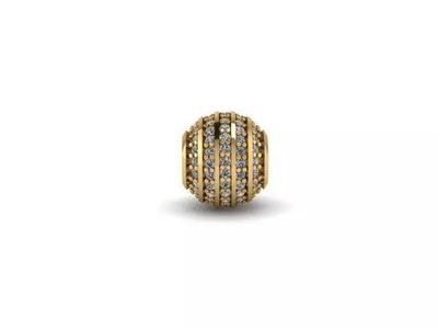 5 rows of stones charm ball