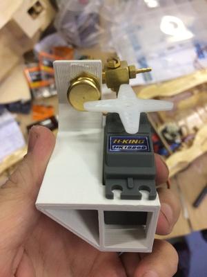 Servo+Clippard valve holder