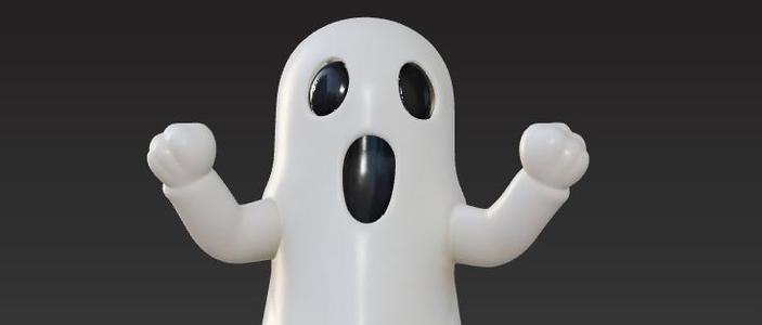 Articulated Spooky Ghost Halloween Decoration 3D Printable Model