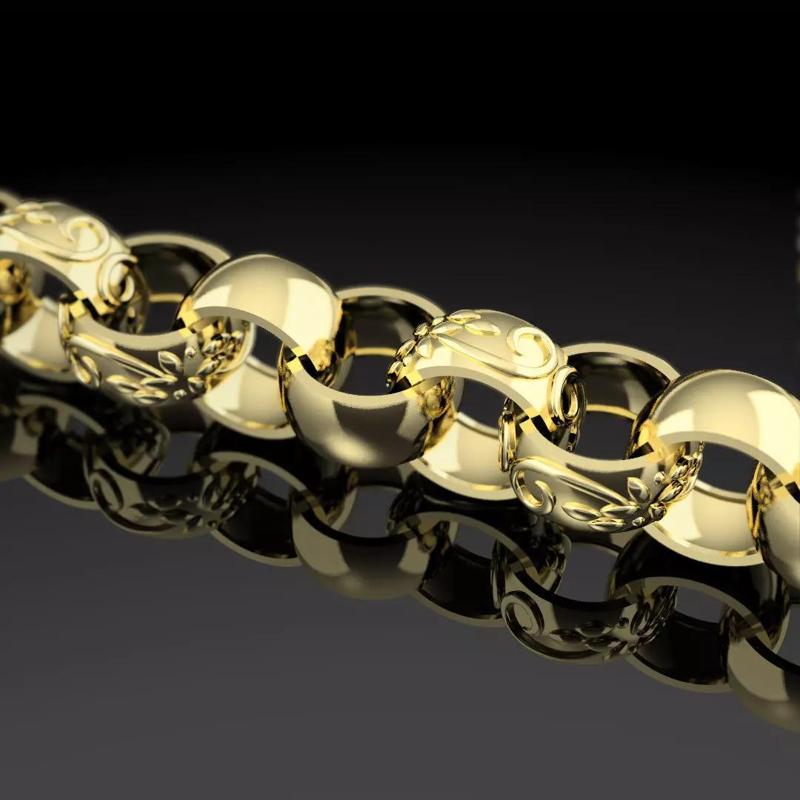 belcher bracelet chain pattern plain