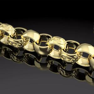 belcher bracelet chain pattern plain