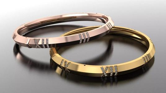 Bracelet 3DM STL OBJ model for 3D printing and CNC