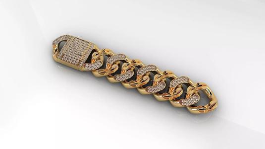 Diamond Cuban Link Bracelet 3