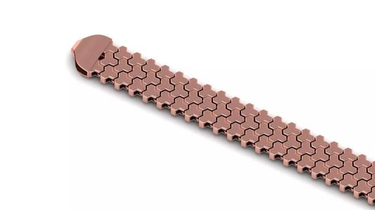 14 mm 3 Row Armor Strick Full Bracelet ready to print