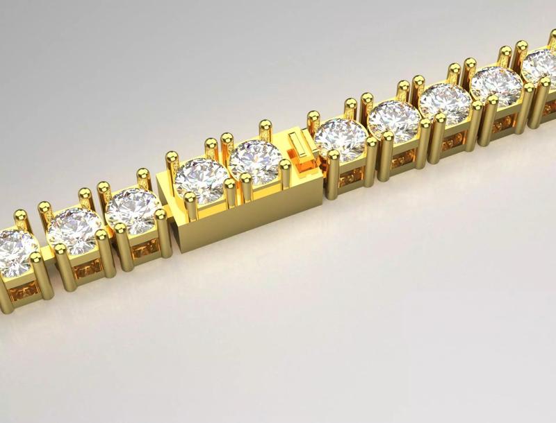 Classic tennis bracelet with diamonds model bg0022