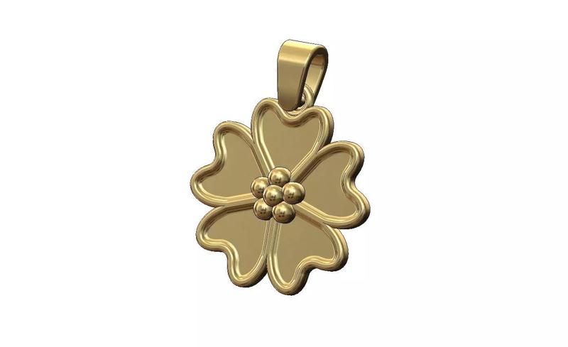 Flat  japanese cherry blossom buds flower pendant charm
