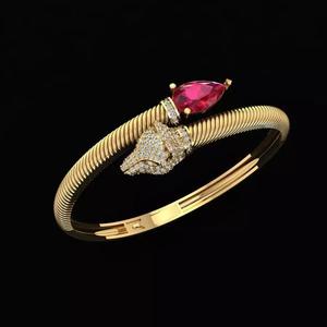 fox bracelet diamond Free 3D print mode