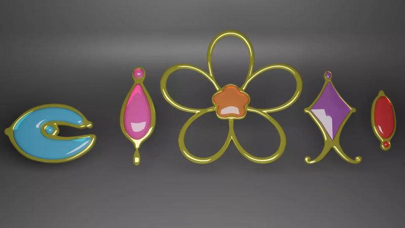 Pack gems of Puella Magi Madoka Magica characters