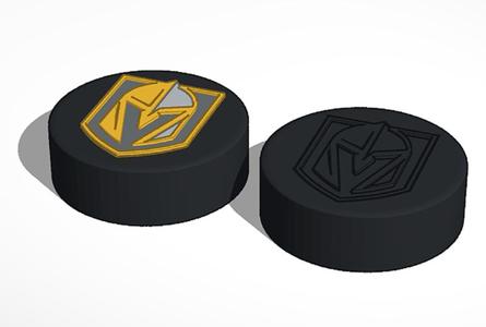 Vegas Golden Knights NHL Hockey Puck Logo